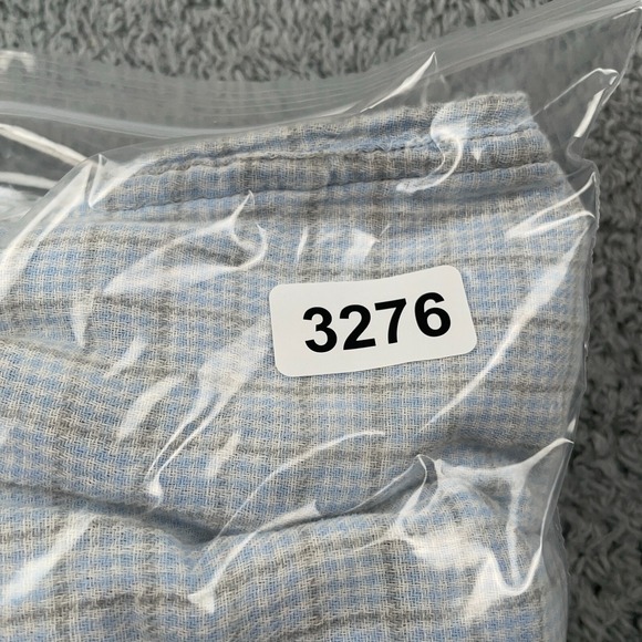 Carbon 2 Cobalt Shirt Mens Large Blue Gray Plaid Check Soft Casual Pocket - Picture 7 of 7